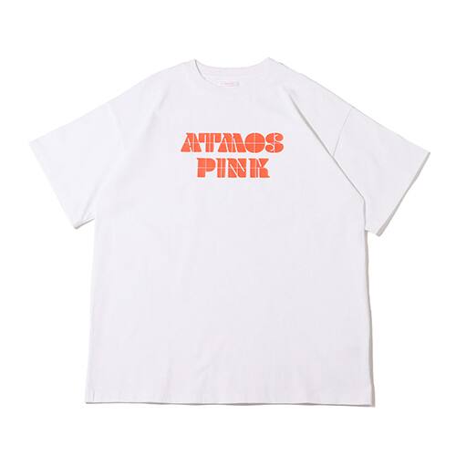 atmos pink パネルロゴ ビッグT WHITE 22SP-I