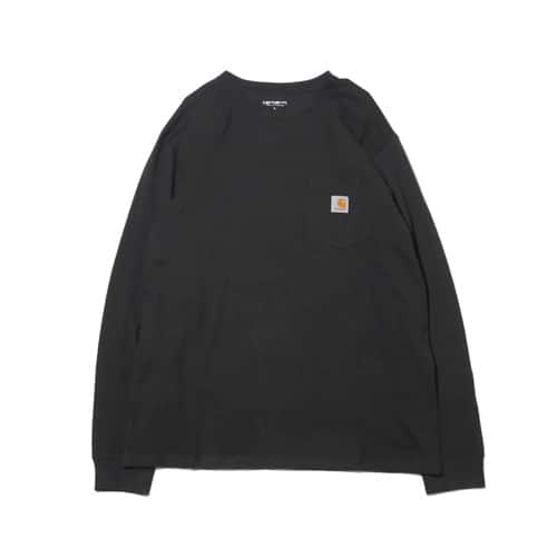 CARHARTT L/S POCKET T-SHIRT BLACK 19SS-I