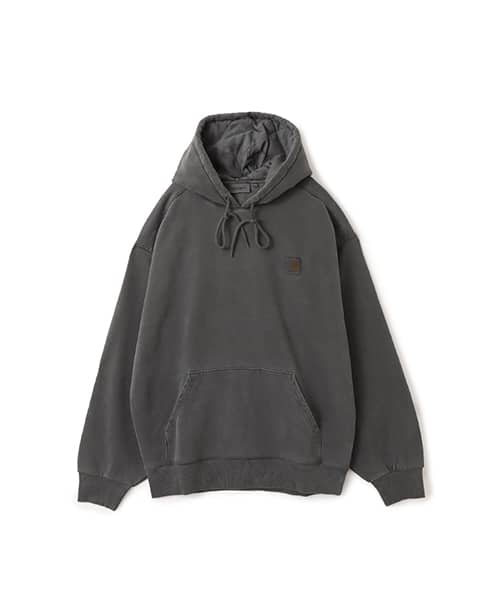CARHARTT HOODED VISTA SWEATSHIRT Black / garment dyed - ブラック