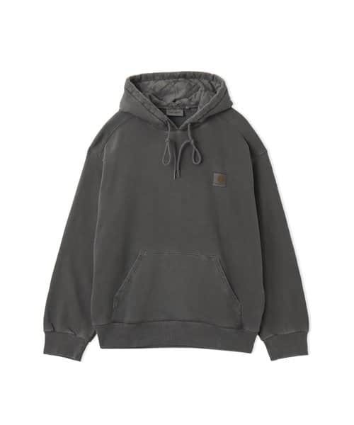 CARHARTT HOODED NELSON SWEAT Black garment dyed - ブラック