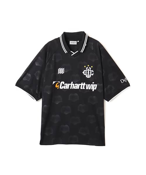 CARHARTT S/S HARTT’S FOOTBALL T-SHIRT Heart Train Jacquard, Black