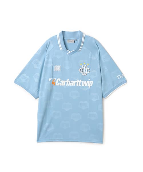 CARHARTT S/S HARTT’S FOOTBALL T-SHIRT Heart Train Jacquard, Bluebird