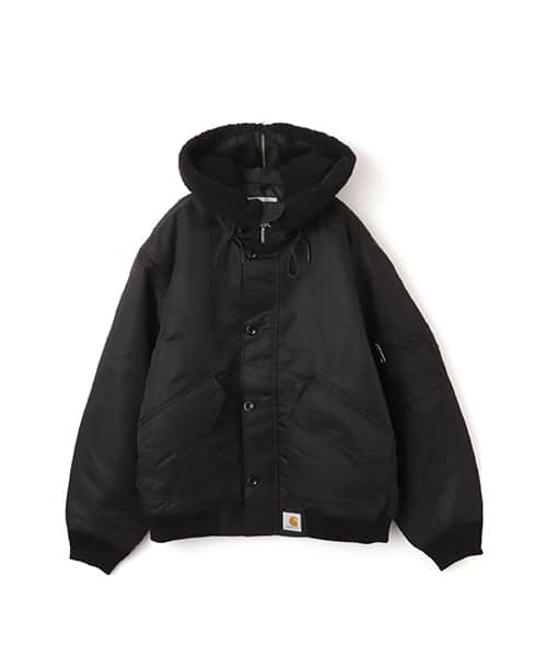 CARHARTT HOODED OLTERA BOMBER Black / Black - ブラック