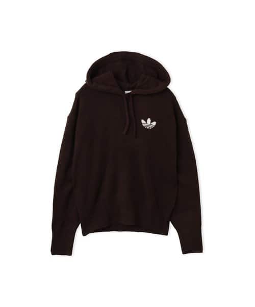 adidas ESSENTIALS KNIT HOODIE オーロラコーヒー - ブラウン