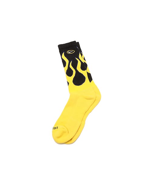 NIKE U NK ED PL CSH CRW FLMS 1P-144 BLACK/TOUR YELLOW/WHITE