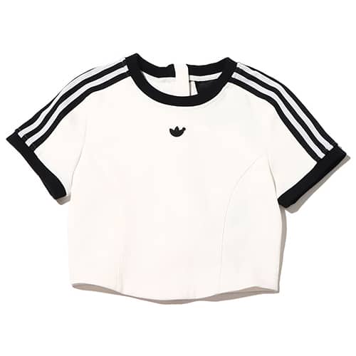 adidas BLUE VERSION  ESSENTIALS CROPPED TEE CLOUD WHITE 23SS-I