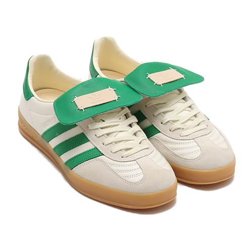 adidas GAZELLE INDOOR FOOT INDUSTRY OFFWHITE/GREEN/OFFWHITE 23FW-S