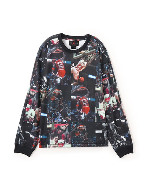 JORDAN BRAND M J FLT AOP LS JRSY