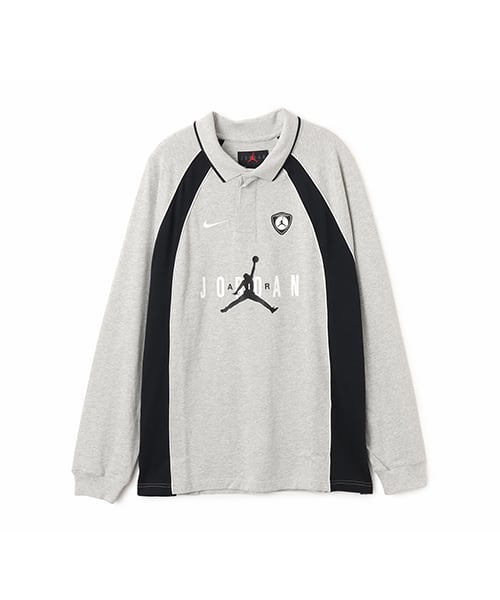 JORDAN BRAND M J FLT LS POLO JRSY GRAY - グレー