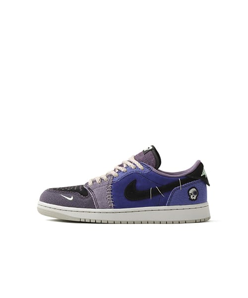 JORDAN BRAND AIR JORDAN 1 RETRO LOW OG REGENCY PURPLE/VAPOR GREEN-BLACK - パープル