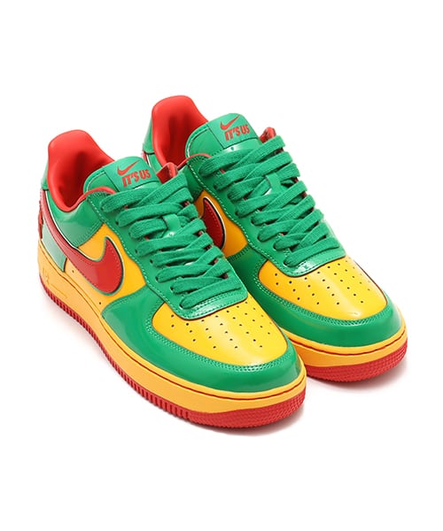 NIKE US FORCE 1 LUCKY GREEN/MYSTIC RED-UNIVERSITY GOLD