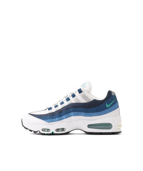 NIKE AIR MAX 95 BIG BUBBLE WHITE/EMERALD GREEN-LAKE BLUE - ホワイト
