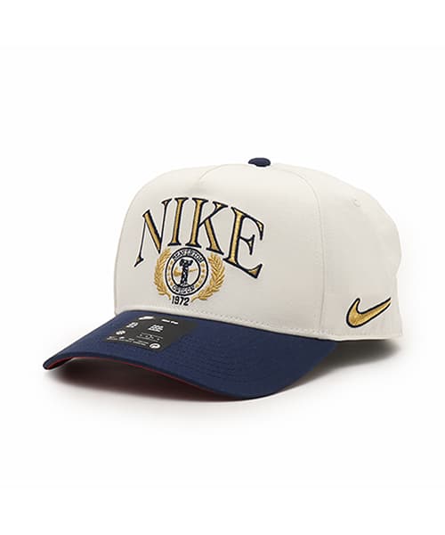 NIKE U NK RISE CAP S CB AFRAME GFX IVORY - アイボリー