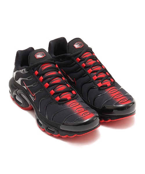 NIKE AIR MAX PLUS BLACK/UNIVERSITY RED