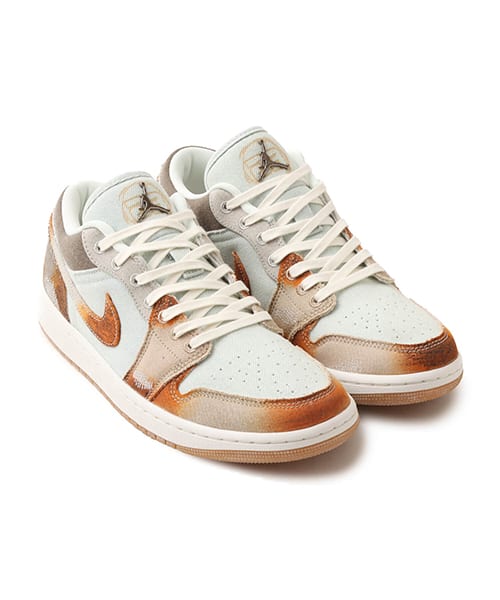 JORDAN BRAND AIR JORDAN 1 LOW SE MULTI-COLOR/MULTI-COLOR-SAIL-LIGHT BONE - マルチ