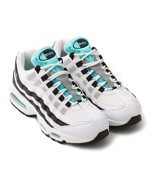 NIKE AIR MAX 95 OG WHITE/HYPER JADE-BLACK-METALLIC SILVER