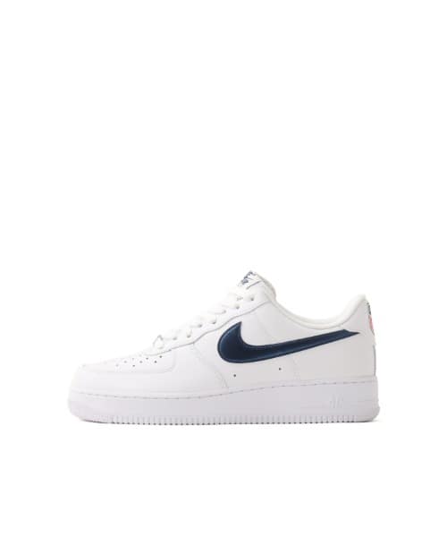 NIKE AIR FORCE 1 '07 LV8 WHITE/MIDNIGHT NAVY-UNIVERSITY RED - ホワイト