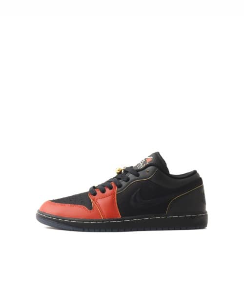 JORDAN BRAND AIR JORDAN 1 LOW SE BLACK/BLACK-DRAGON RED-BLACK - ブラック