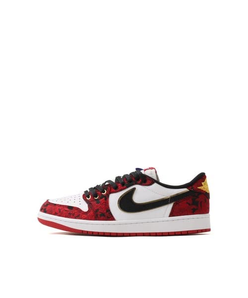 JORDAN BRAND AIR JORDAN 1 RETRO LOW OG BLACK/VARSITY RED-SUMMIT WHITE - ブラック