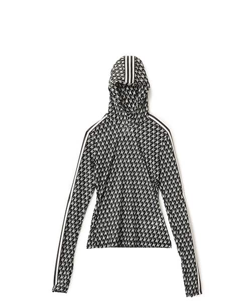 adidas by Avavav MESH ALLOVER PRINT LONG-SLEEVE TOP ブラック