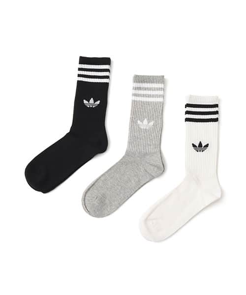 adidas 3 STRIPES HIGH CREW SOCKS 3 PAIRS