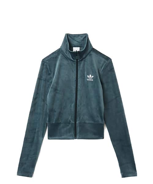 adidas ESSENTIALS VELVET FITTED TRACK TOP