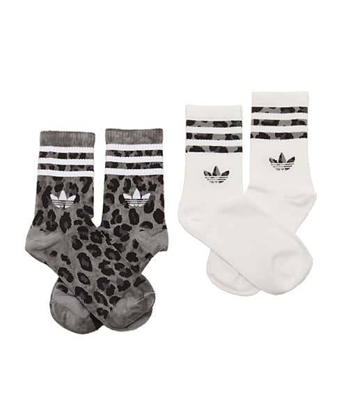 adidas LEOPARD CREW SOCKS 2 PAIRS ブロンズストレータ