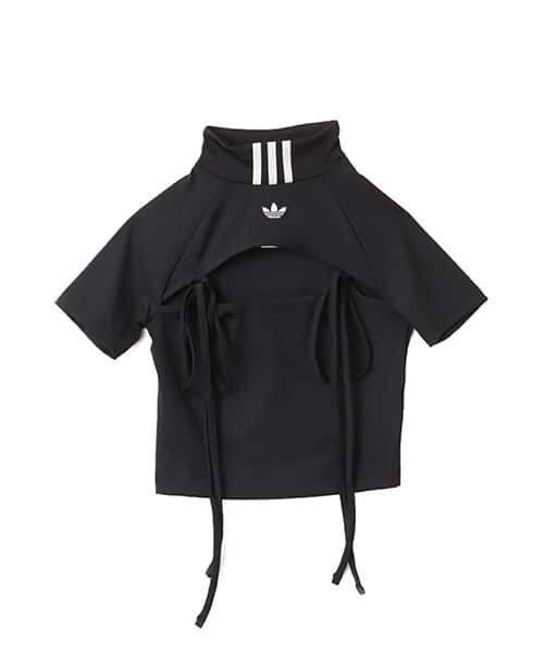 adidas RIBBON CUT OUT CROP TOP