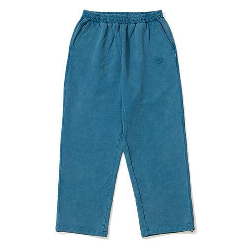 KEBOZ BB SMALL WAPPEN GARMENT DYE SWEAT PANTS WASHED BLUE 23FA-I