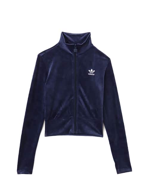 adidas ESSENTIALS VELVET FITTED TRACK TOP