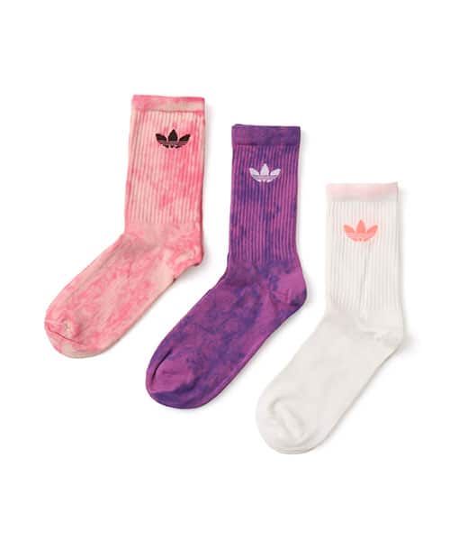 adidas TIE DYE CREW SOCKS 3 PAIRS