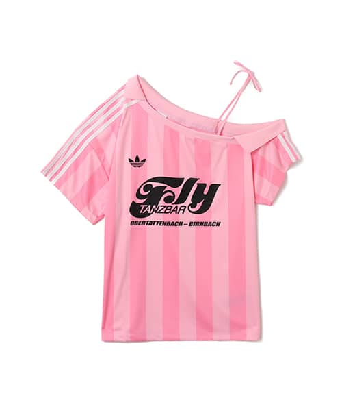adidas OFF SHOULDER JERSEY トゥルーピンク/セミピンクグロー