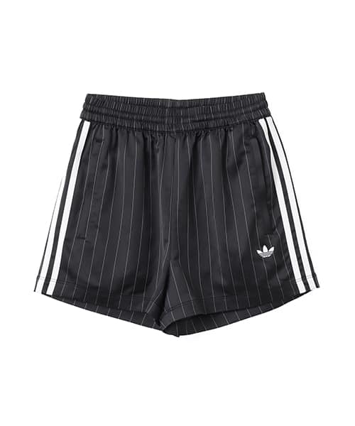 adidas PIN-STRIPE SATIN SHORTS ブラック