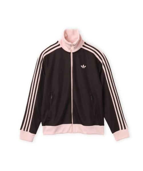 adidas CLASSIC TRACK TOP オーロラコーヒー/サンディーピンク - ブラウン