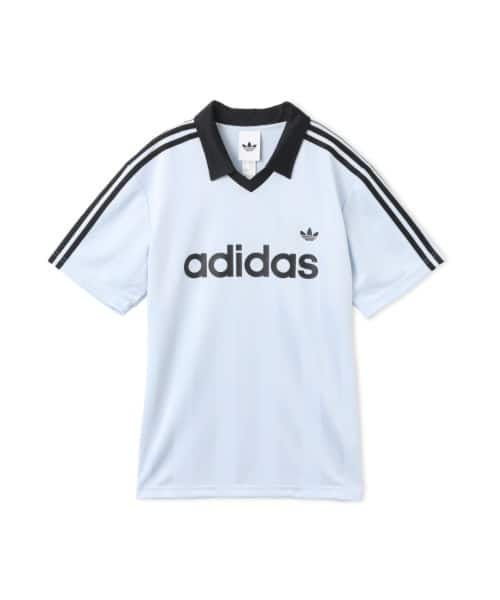 adidas ARCHIVE COLLAR ENGINEERED JERSEY クリスタルスカイ - ブルー