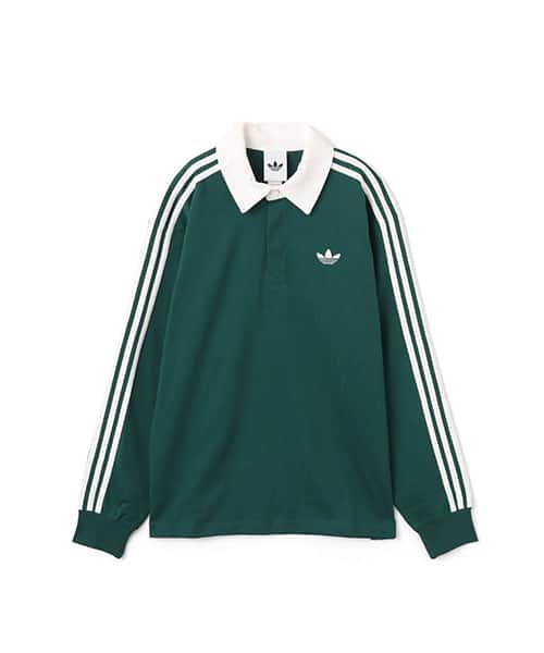 adidas 3-STRIPES RUGBY LONGSLEEVE POLO