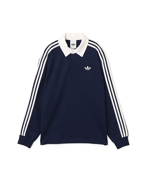 adidas 3-STRIPES RUGBY LONGSLEEVE POLO