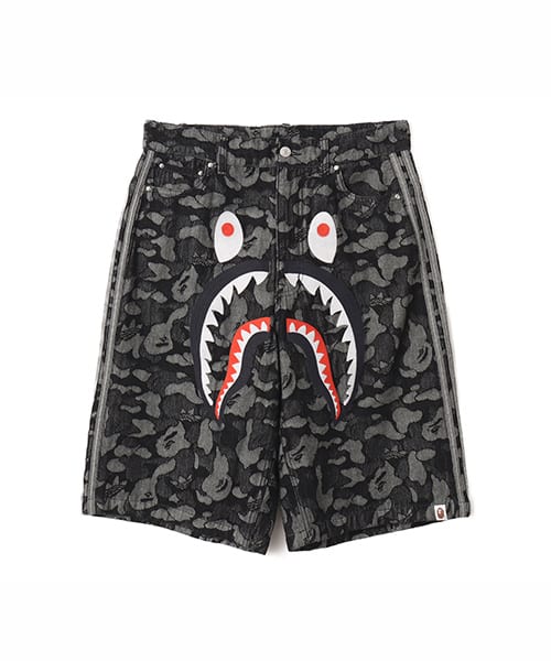 adidas SHARK DENIM JORTS BAPE