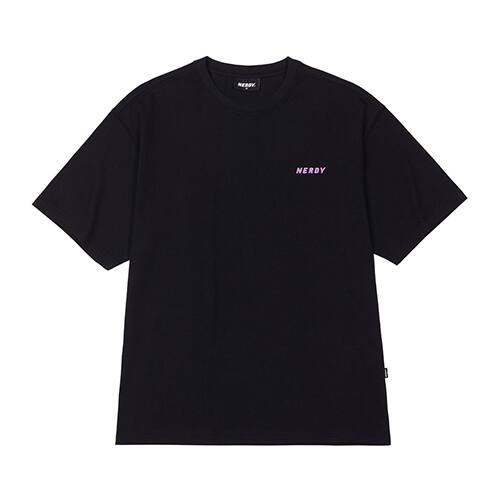NERDY Back Slogan 1/2 Sleeve T-shirt
