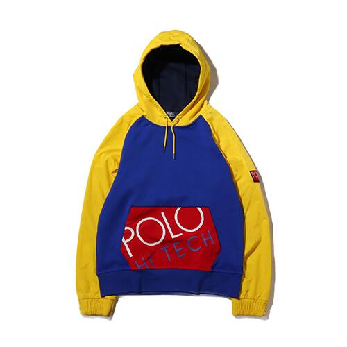 POLO RALPH LAUREN HYBRID PO M9-LONG SLEEVE-KNIT YELLOW MULTI 18HO-I
