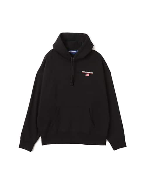 POLO RALPH LAUREN Relaxed Fit Polo Sport Hoodie POLO BLACK/WHITE - ブラック