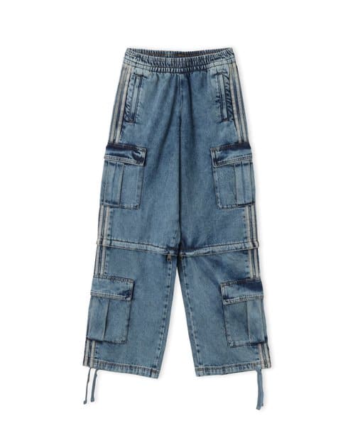 adidas MID RISE 2-IN-1 DENIM PANTS