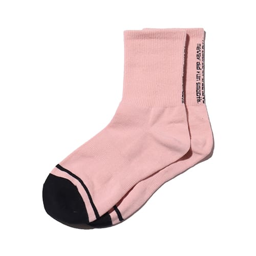 atmos pink バックロゴ ソックス PINK