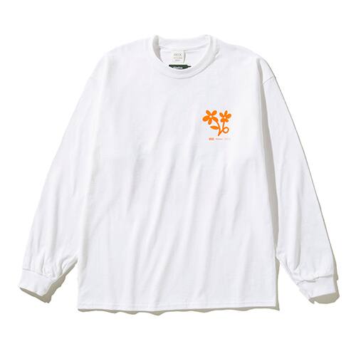 DRAKECEREAL x AKTR x Kinetics CACTUS L/S T-SHIRT WHITE 21SP-I