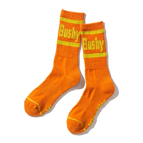 BUSHY PARK x Kinetics LOGO SOCKS ORANGE 21SS-I