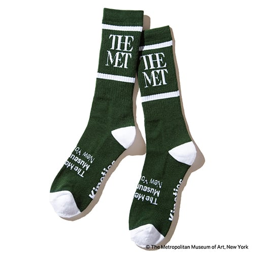THE MET LOGO SOCKS for Kinetics GREEN 22SS-I