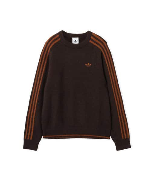 adidas 3 STRIPES FLUFFY KNIT CREW