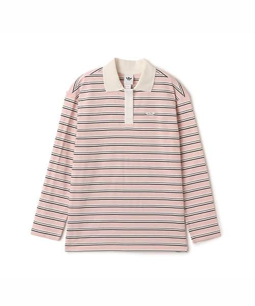 adidas STRIPED OVZD LS POLO SHIRT