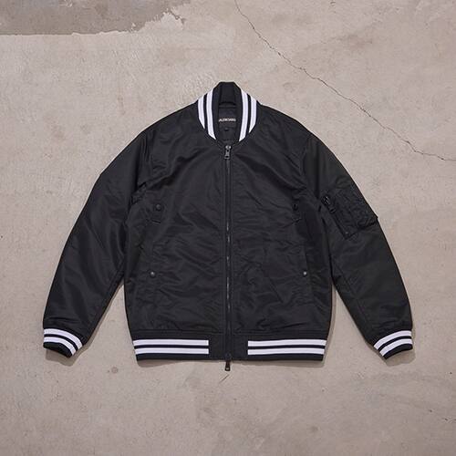 VALENCIANO STADIUM-１JACKET CHARCOAL BLACK 21FA-I