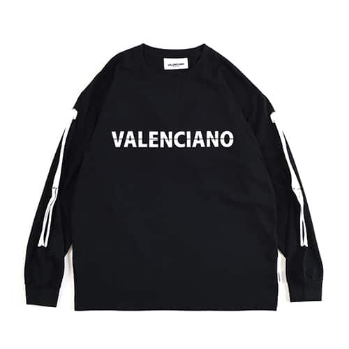 VALENCIANO by KELME L/S LOGO T-SHIRTS XB CHARCOAL BLACK 22SU-I